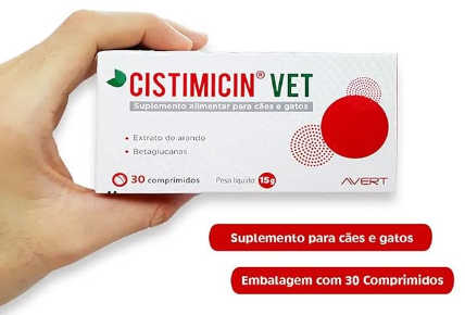 Cistimicin Vet Suplemento alimentar urinário para cães e gatos Avert
