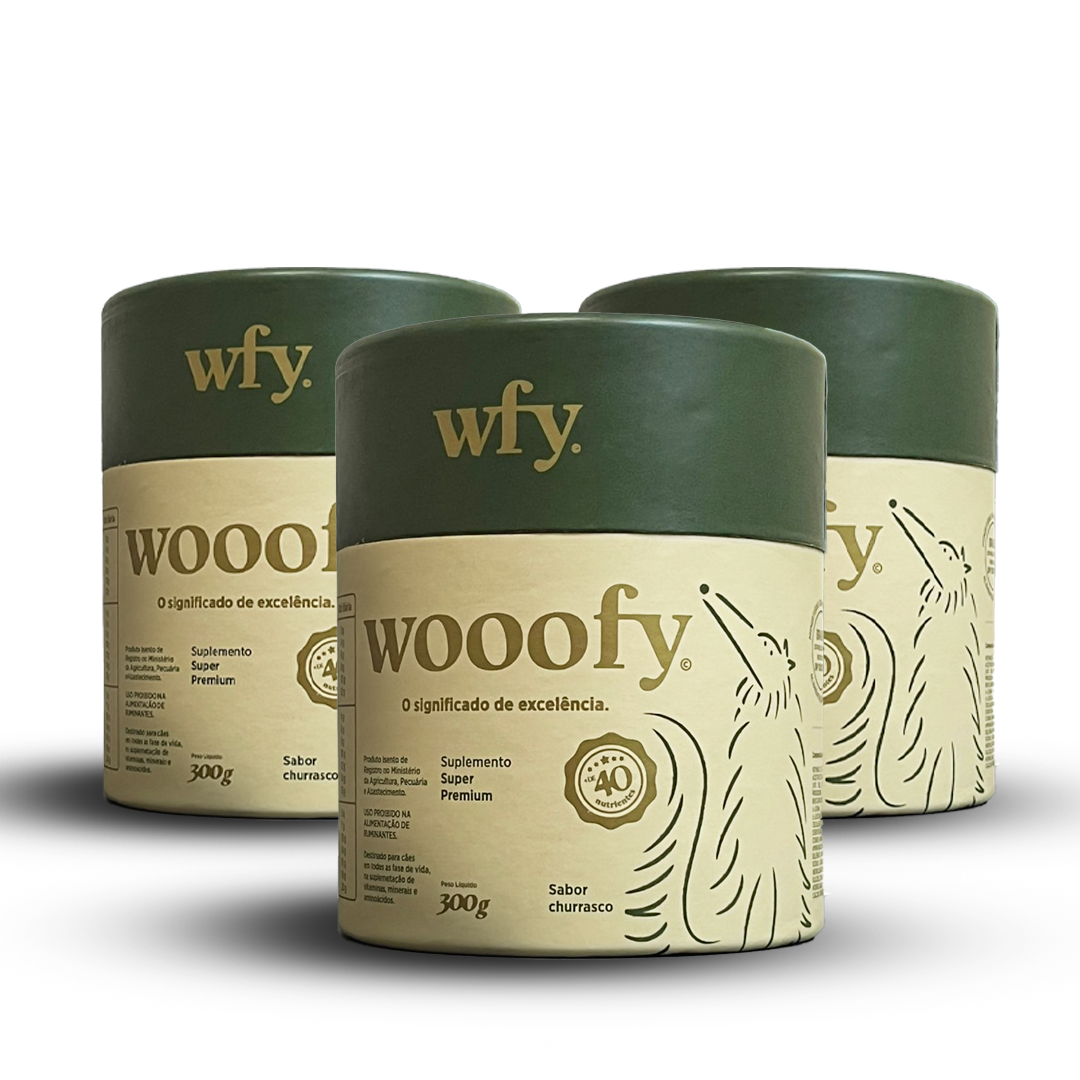 Kit 3 Wooofy | Suplemento Alimentar Super Premium para Cães